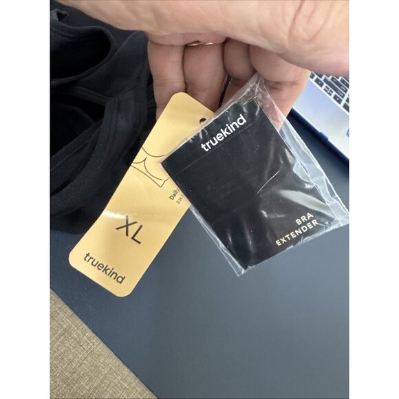 True Kind Daily Comfort Wireless Shaper Bra Women's XL Black NWT 0076 - Picture 9 of 11